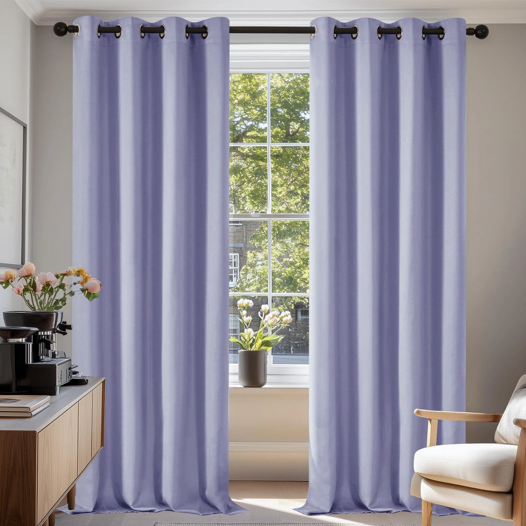 Grommet Living Room Room Darkening Curtains (2 Panel)