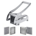 Stainless Steel Manual French Fries Slicer 1Pc Multi Blade Dicer Non Slip Base for Kitchen Potato Cucumber Meat Chopper Tool