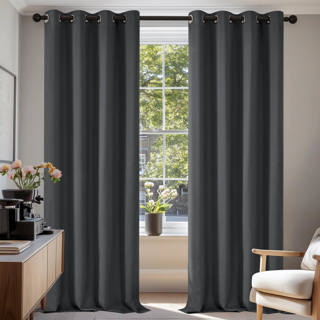 Grommet Living Room Room Darkening Curtains (2 Panel)