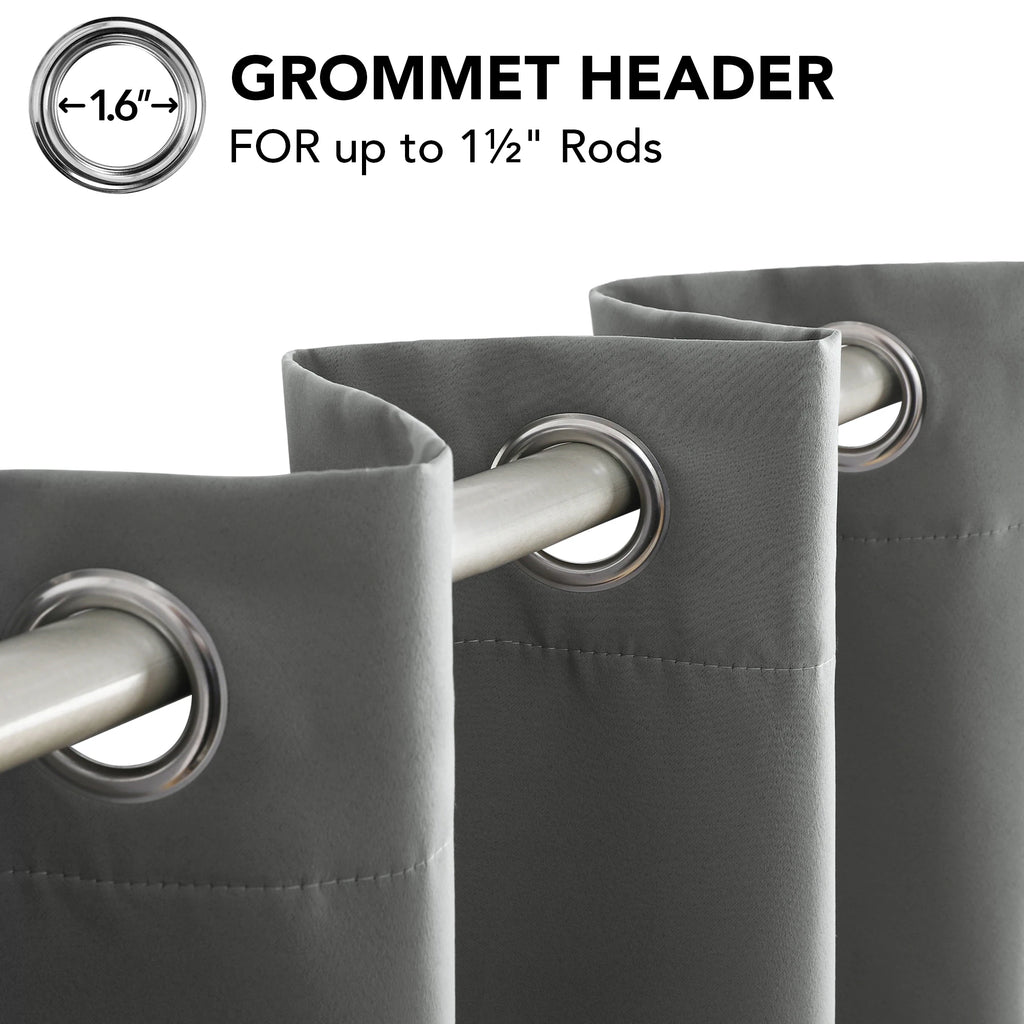 Grommet Living Room Room Darkening Curtains (2 Panel)