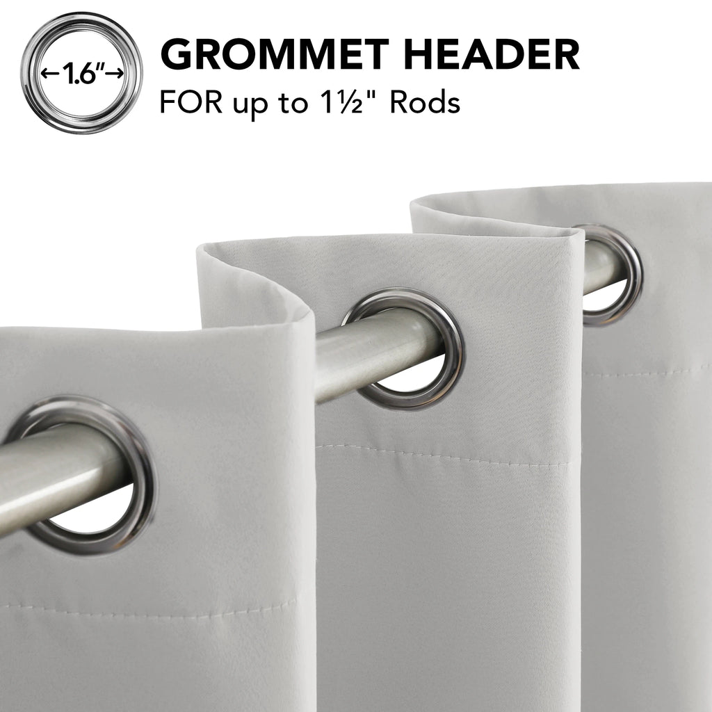 Grommet Living Room Room Darkening Curtains (2 Panel)
