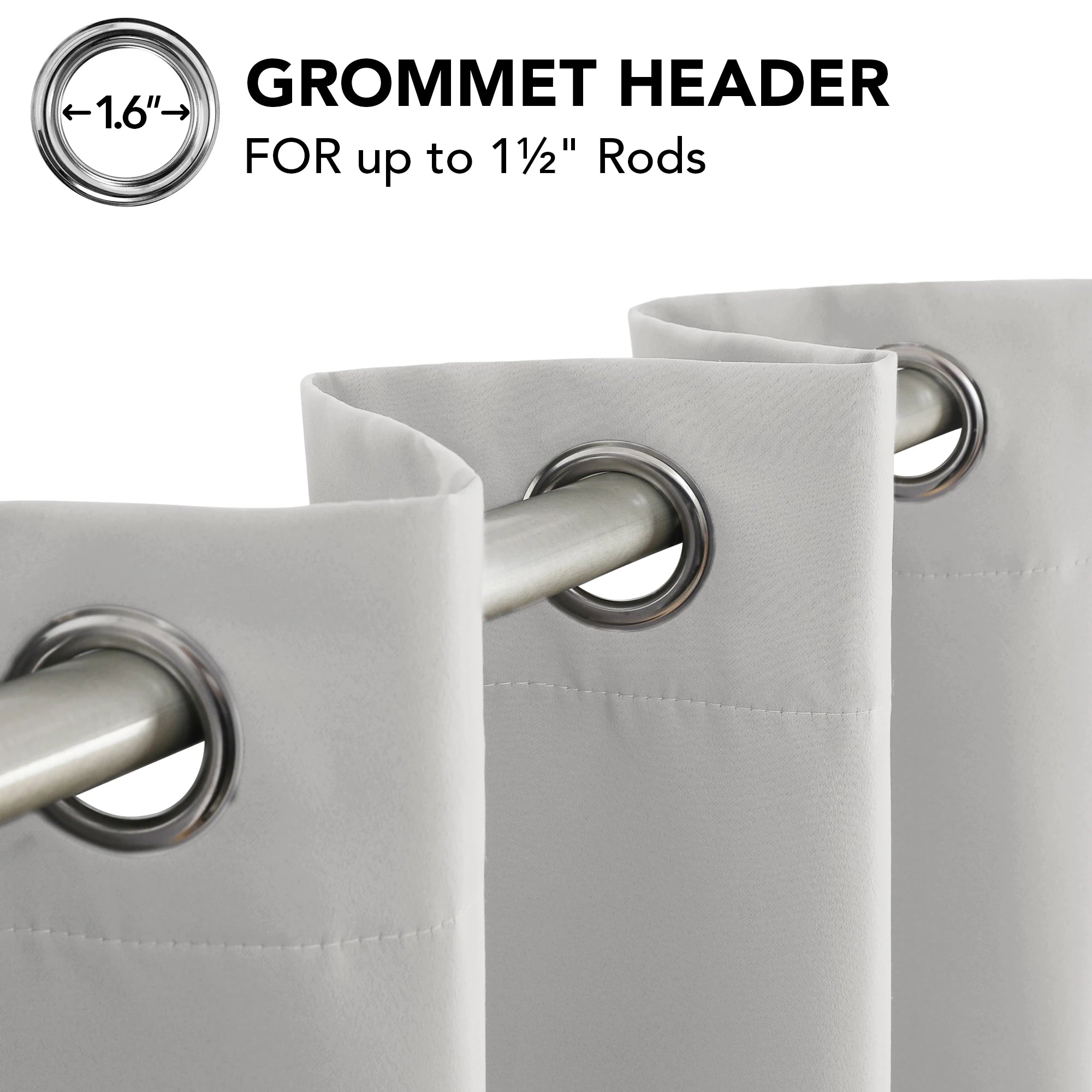 Grommet Living Room Room Darkening Curtains (2 Panel)