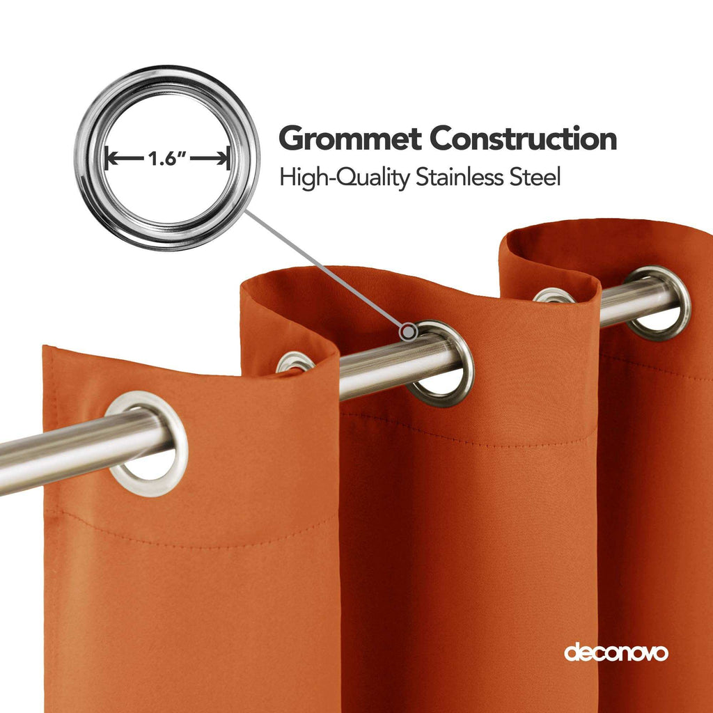 Grommet Living Room Room Darkening Curtains (2 Panel)