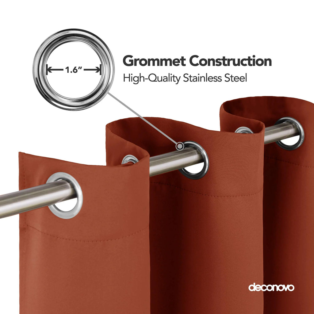 Grommet Living Room Room Darkening Curtains (2 Panel)