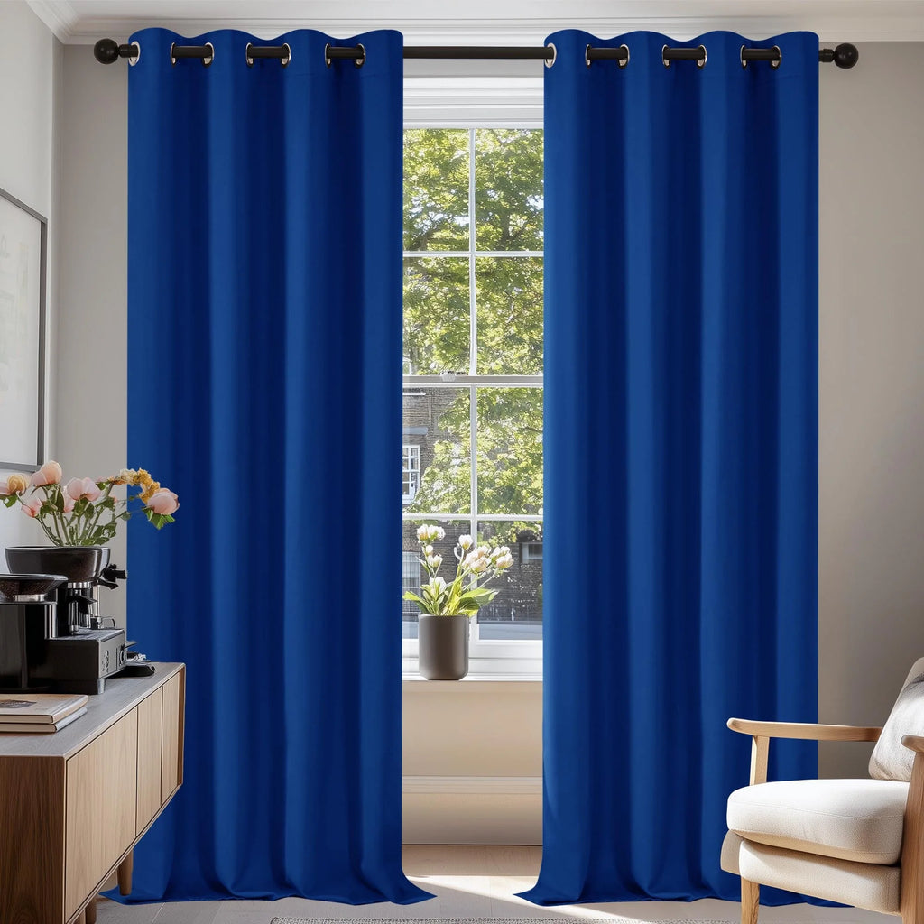 Grommet Living Room Room Darkening Curtains (2 Panel)