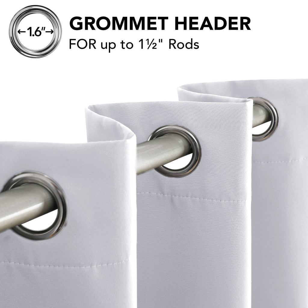 Grommet Living Room Room Darkening Curtains (2 Panel)