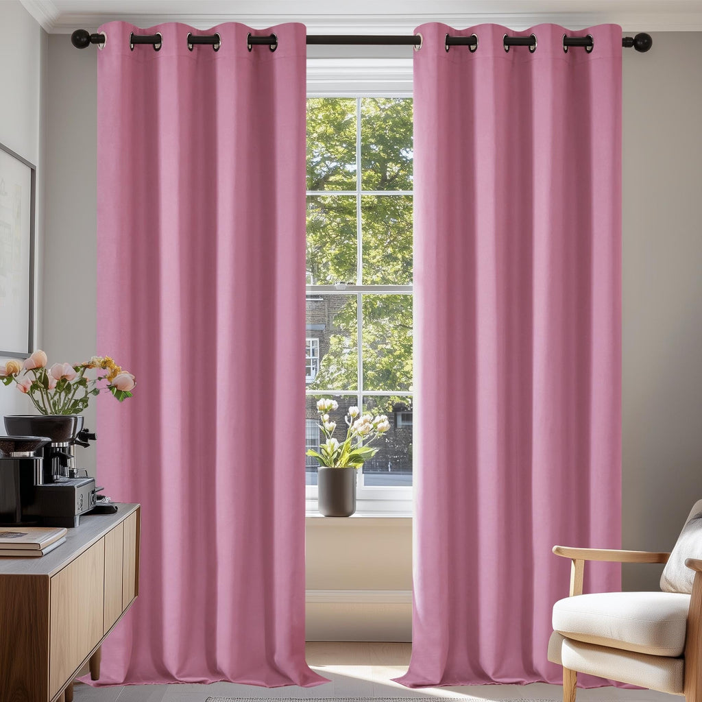 Grommet Living Room Room Darkening Curtains (2 Panel)