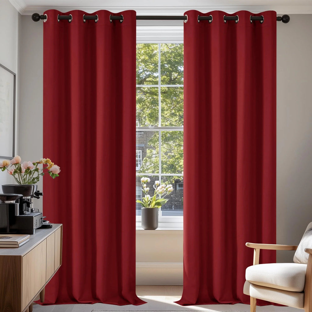 Grommet Living Room Room Darkening Curtains (2 Panel)