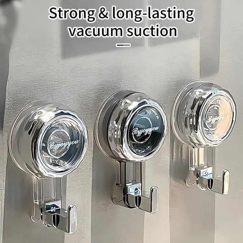 2/4/8/10Pcs Strong Suction Cup Hooks for Shower No Drill Removable Hooks for Towel Glass Doormirror Windows Tile Bathroom Organizer Hanger Christmas Halloween Decoration