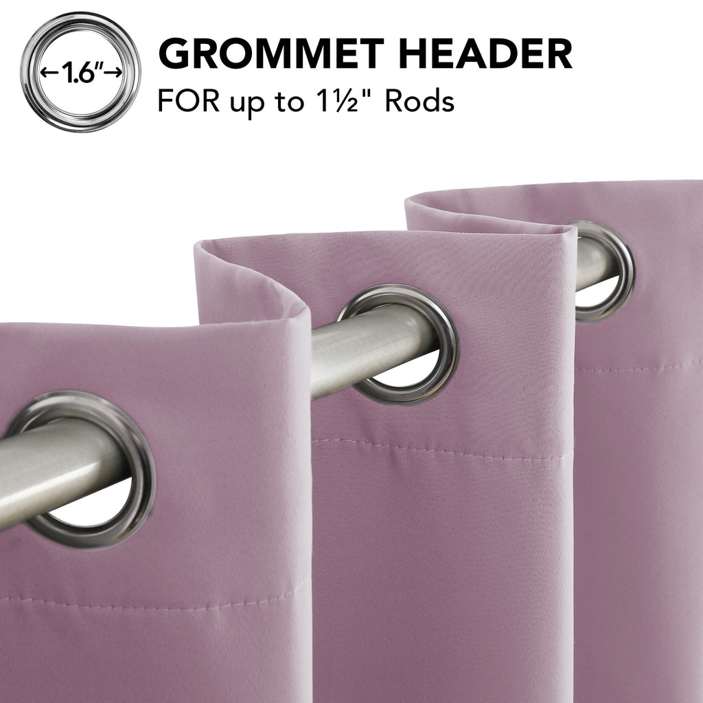 Grommet Living Room Room Darkening Curtains (2 Panel)