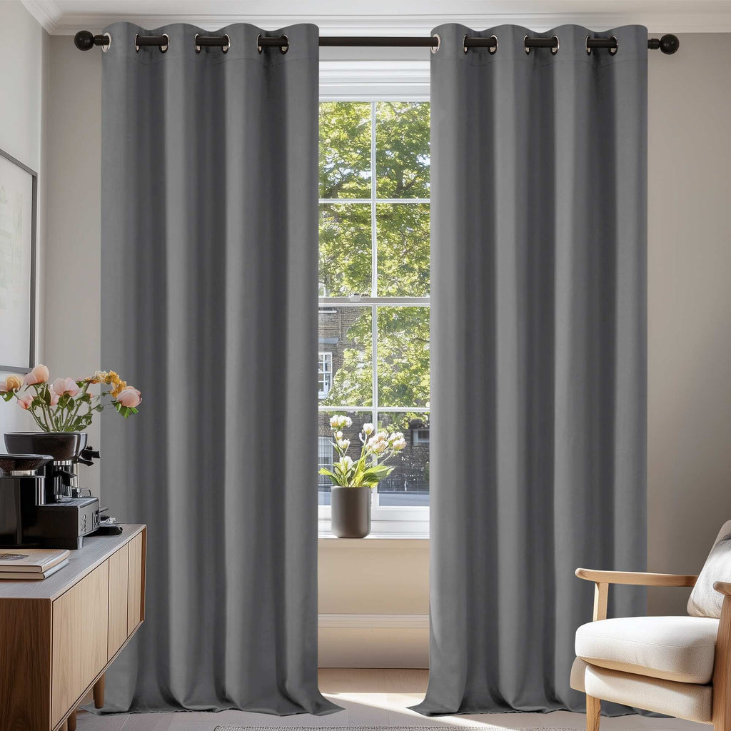 Grommet Living Room Room Darkening Curtains (2 Panel)