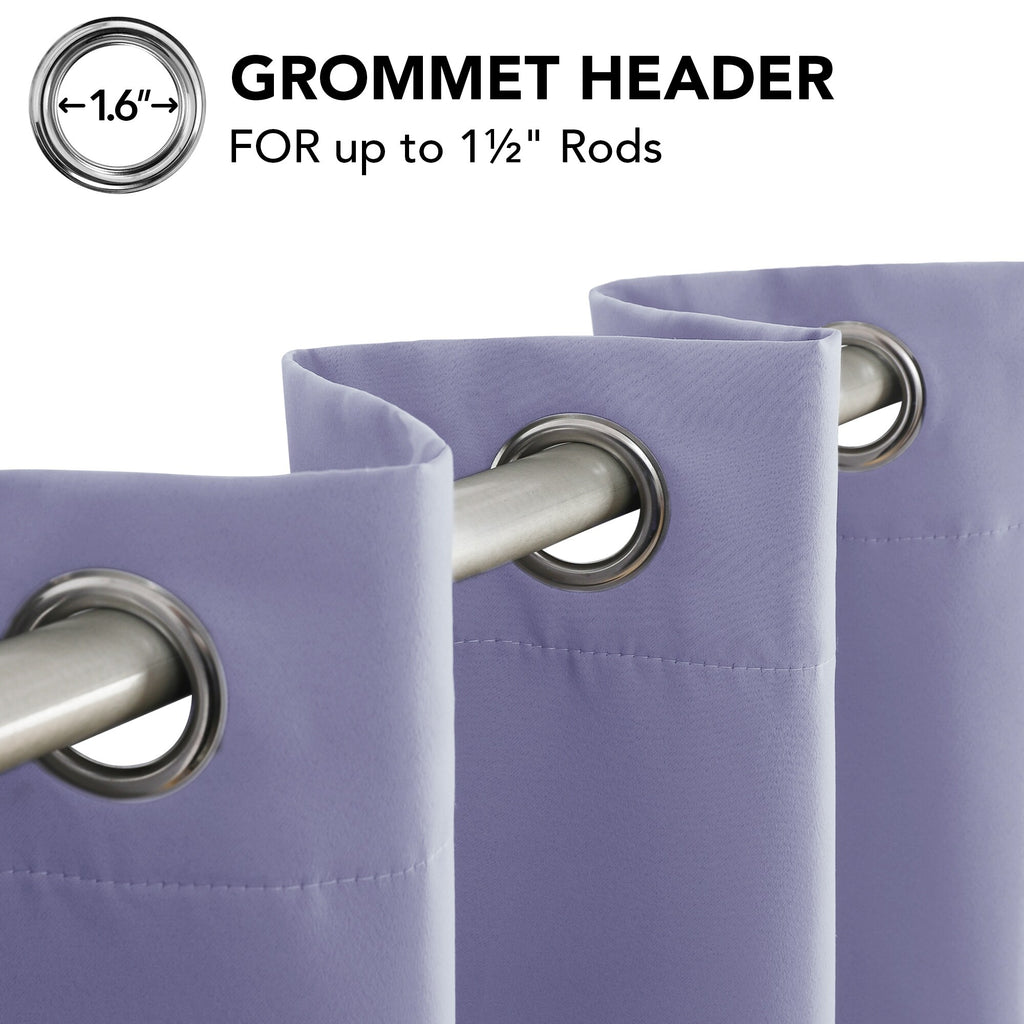 Grommet Living Room Room Darkening Curtains (2 Panel)
