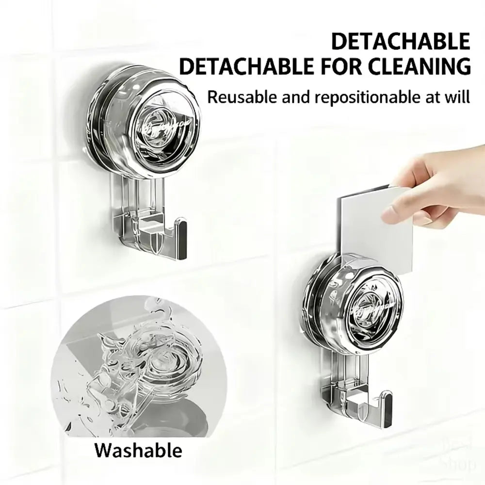 2/4/8/10Pcs Strong Suction Cup Hooks for Shower No Drill Removable Hooks for Towel Glass Doormirror Windows Tile Bathroom Organizer Hanger Christmas Halloween Decoration